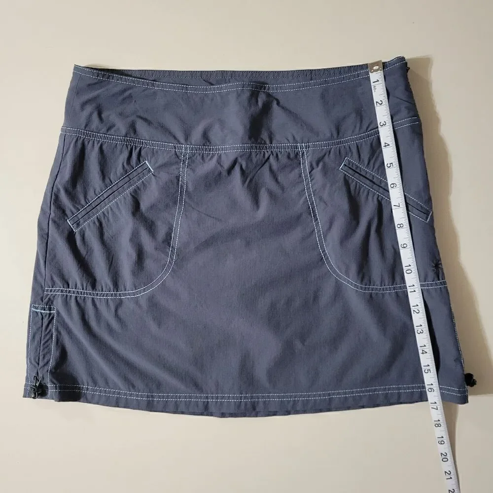 Athleta Cinch Ripstop Skort Asphalt Gray